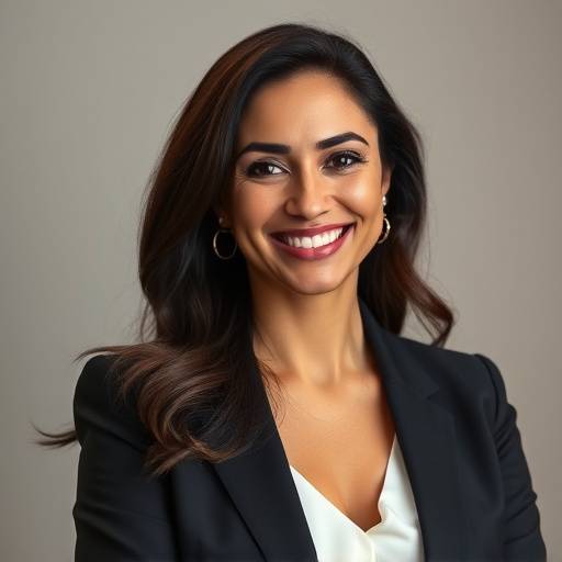 Foto da instrutora Fernanda Oliveira, vestindo um blazer e com um sorriso profissional.