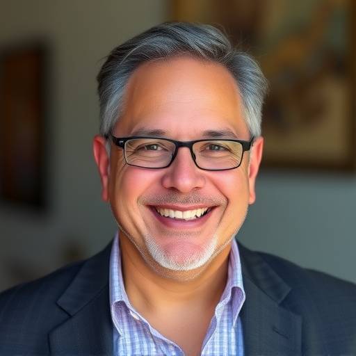 Foto de Ricardo Almeida, fundador e CEO da Oratória Carioca, sorrindo.